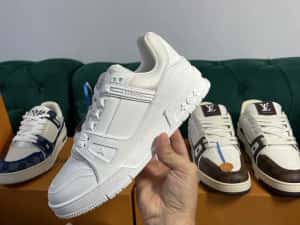 Adidasi Louis Vuitton piele naturala 100% Premium Full Box colectie noua — miniatura 4