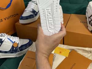 Adidasi Louis Vuitton piele naturala 100% Premium Full Box colectie noua — miniatura 5