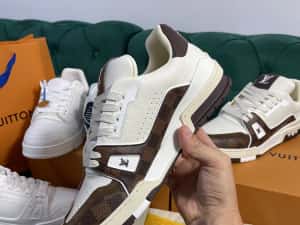 Adidasi Louis Vuitton piele naturala 100% Premium Full Box colectie noua — miniatura 9