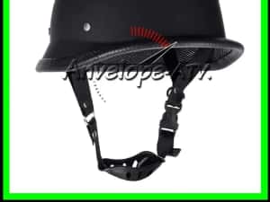 Casca moto Chopper Nazy WW2 Nazist German - Negru Mat - M, L, XL — miniatura 2