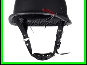 Casca moto Chopper Nazy WW2 Nazist German - Negru Mat - M, L, XL — miniatura 9