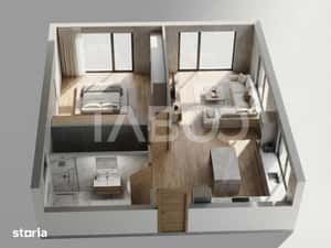 Apartament de vanzare 2 camere mobilate si utilate in zona Selimbar — miniatura 6