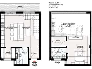 Apartament, 2 camere, tip penthouse,FINISAT- Charm Residence , AP 16 — miniatura 6