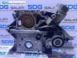 Capac Vibrochen Arbore Cotit Distributie Motor cu Suport Filtru Ulei Mercedes W203 C Class C200 C220 2.2 CDI 2000 - 2007 Cod R6460150602 [M8614]