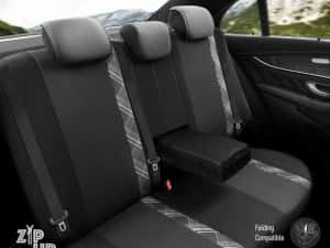 Set huse scaune Premium, Universale, fractionate Otom Horizon 1808 negru/fumuriu — miniatura 4