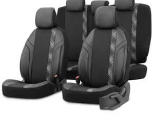 Set huse scaune Premium, Universale, fractionate Otom Horizon 1808 negru/fumuriu — miniatura 5