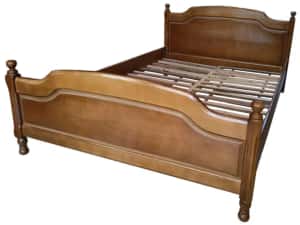 Pat Ileana din lemn masiv de fag, culoare stejar, 120x200 cm — miniatura 10