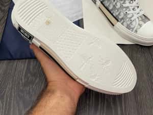Adidasi DIOR Sneakers - Black/White Premium din Piele — miniatura 5