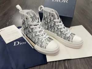 Adidasi DIOR Sneakers - Black/White Premium din Piele — miniatura 7