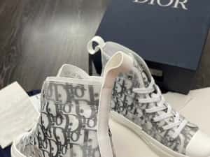 Adidasi DIOR Sneakers - Black/White Premium din Piele — miniatura 8