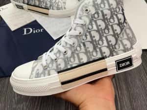 Adidasi DIOR Sneakers - Black/White Premium din Piele — miniatura 10