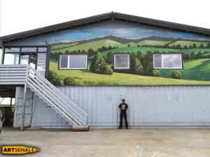 Pictura pe pereti restaurant bar club Design interior exterior Murala — miniatura 4