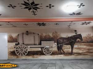 Pictura pe pereti restaurant bar club Design interior exterior Murala — miniatura 7