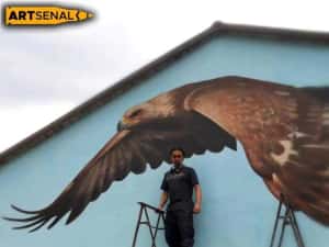 Pictura pe pereti restaurant bar club Design interior exterior Murala — miniatura 9