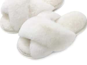 Papuci de damă fuzzy Jane Troides  40-41 — miniatura 1