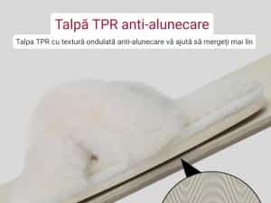 Papuci de damă fuzzy Jane Troides  40-41 — miniatura 3