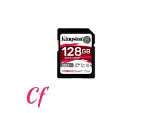 Kingston Canvas React Plus 128GB SDXC UHS-II U3 V90 - 300MB/s - SDR2