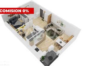 FARA COMISION - Apartament 3 camere 66 mpu balcon Doamna Stanca Sibiu