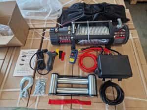 Troliu Auto 13.500 LBS 12V – Wireless, Cablu Oțel, Garanție — miniatura 3