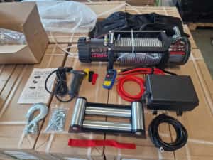 Troliu Auto 13.500 LBS 12V – Wireless, Cablu Oțel, Garanție — miniatura 5