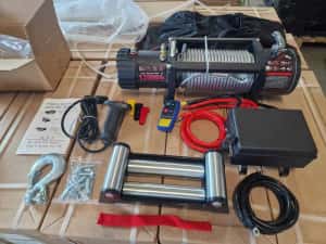 Troliu Auto 13.500 LBS 12V – Wireless, Cablu Oțel, Garanție — miniatura 6