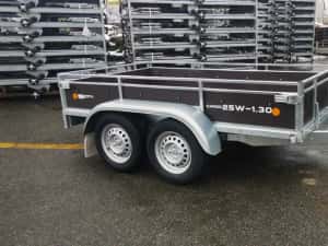 REMORCA CARGO/1300Kg CU SISTEM FRANARE, GRATUIT: Roata Sustinere, Civ RAR & Numar Provizoriu — miniatura 3