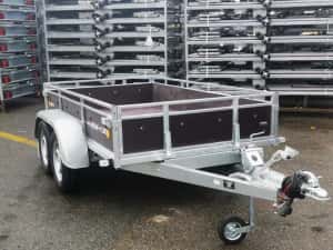 REMORCA CARGO/1300Kg CU SISTEM FRANARE, GRATUIT: Roata Sustinere, Civ RAR & Numar Provizoriu — miniatura 7