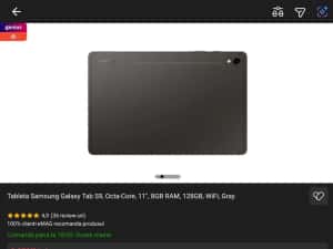 Samsung Tab S9 grey 8/128gb wifi+Husa cu tastatura,, Noua, Garanție — miniatura 6