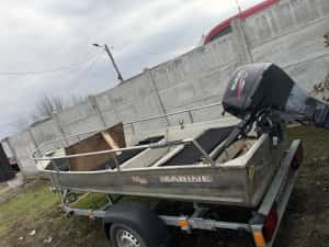 Barcă aluminiu cu motor 15 cp — miniatura 3