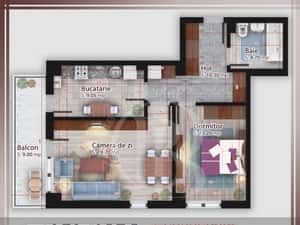 2 camere compartimentare ideala Titan Pallady Metrou Nicolae Teclu — miniatura 4