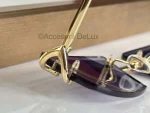 Ochelari de Soare Cartier CT0466S Polarised Noi Full Box [Verificare Colet] Gold — miniatura 4