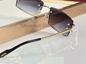 Ochelari de Soare Cartier CT0466S Polarised Noi Full Box [Verificare Colet] Gold — miniatura 7