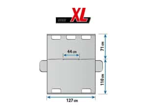 Husa auto protectie caini si pisici husa protectie bancheta ALEX XL 127x181cm cu orificiu pentru centura de siguranta a animalului — miniatura 3