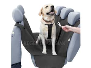 Husa auto protectie caini si pisici husa protectie bancheta ALEX XL 127x181cm cu orificiu pentru centura de siguranta a animalului — miniatura 8