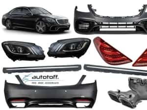 Pachet exterior Mercedes S-Class W222 Facelift (2017+) S63 Design — miniatura 9