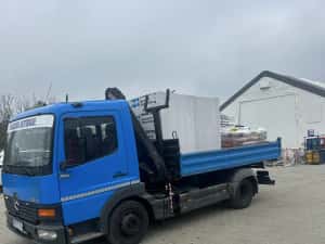 Mercedes atego 815 ~ macara ~ basculabil 3 parti — miniatura 1