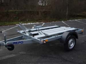 Remorca 750 kg REPO  transport moto, Noua — miniatura 4