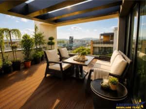 Penthouse Qualis Tractorul Brasov,terasa panoramica,3 balcoane,ales echipat — miniatura 1