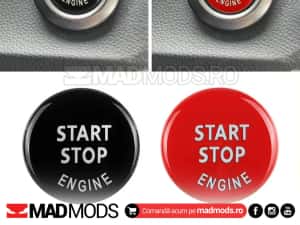 Buton pornire motor Start Stop Rosu Negru BMW E87 E90 E60 E84 E70 E71