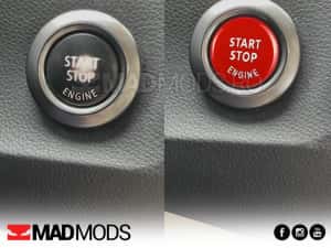Buton pornire motor Start Stop Rosu Negru BMW E87 E90 E60 E84 E70 E71 — miniatura 4