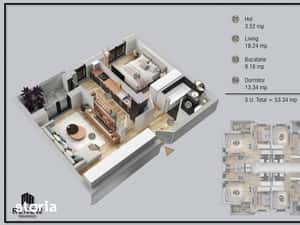 Ap. 2 cam. aprilie 2026 zona Militari Residence — miniatura 4