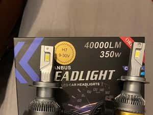 Set becuri auto led Philipscsp 40000lumeni/350w 12-24v h7 h1 h4 h11 — miniatura 4