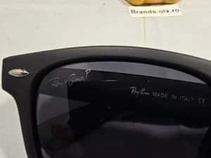 Promotie - Ochelari de soare polarizati Rayban Wayfarer 2140, rama mata, lentila neagra — miniatura 10