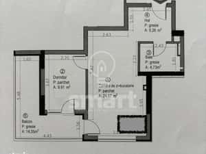 Apartament 2 camere cu terasa Sopor Iulius Mall — miniatura 5