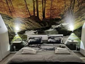 Cabana de închiriat cu piscină încălzită și ciubăr cu jacuzzi — miniatura 5