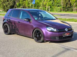 VW Golf 6 • 1.6 MPI • 2010 • Jante 17 • înfoliat mov culoare originala negru metalizat • Fiabil — miniatura 6