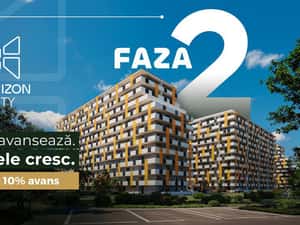 Avans de doar 10%! Apartament 1 cameră Horizon City si Parcare inclusă — miniatura 3