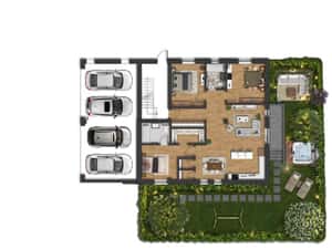 Apartament unicat cu curte privată — miniatura 4