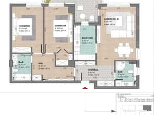 Apartament 3 camere Victoria Rezidential — miniatura 2