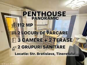 Penthouse Panoramic, 2 terase, 2loc. parcare, Terezian |VIDEO — miniatura 3